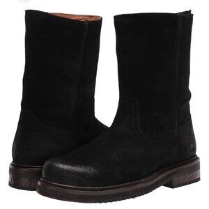 Frye Wilkes 80847 Black Suede Mid Calf Pull On Boots Men’s Size 12D Rare